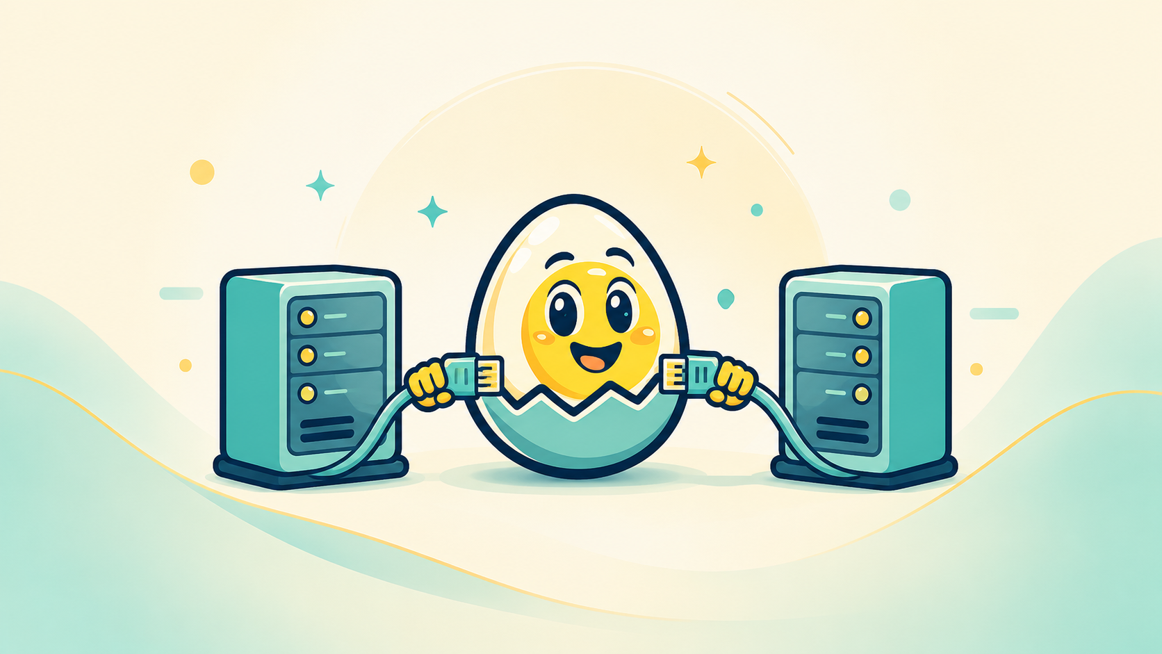 Eggy BNC making changes illustration