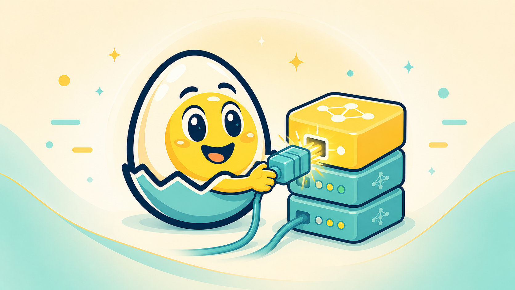 Eggy BNC stable service illustration
