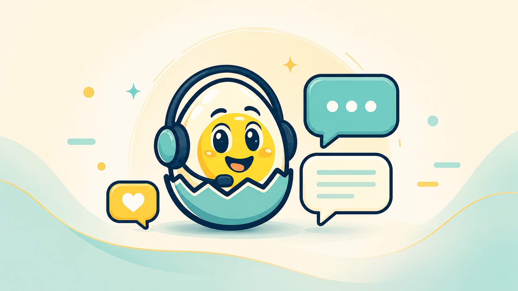 Eggy BNC support illustration