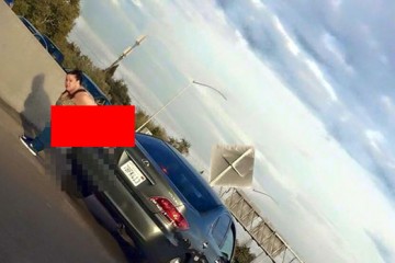 Woman Takes Crap On Freeway