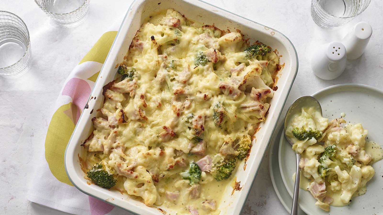 Ham and vegetable bake