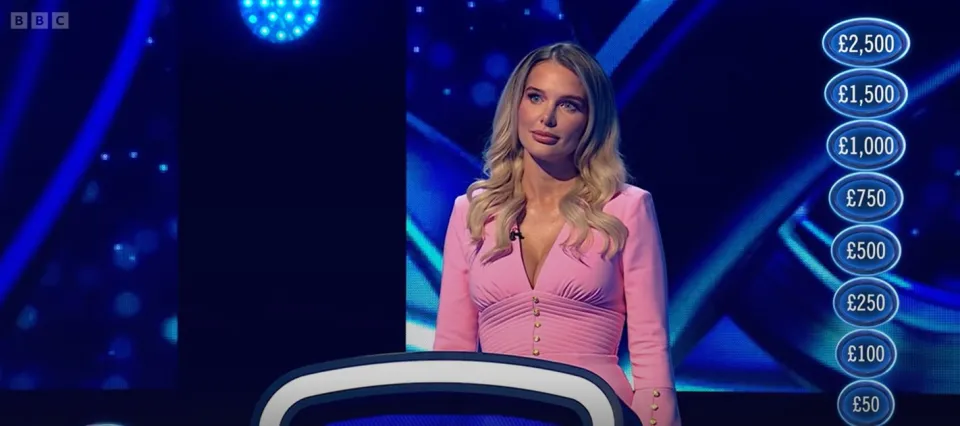 CORRIE’S Helen Flanagan had a struggle as she was asked to identify a TV legend on The Weakest Link