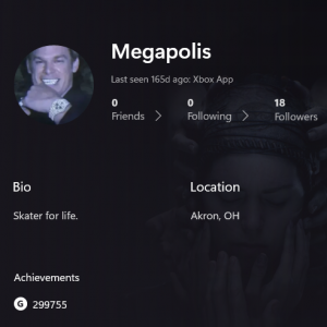 OG Account Megapolis with 299755 Gamerscore